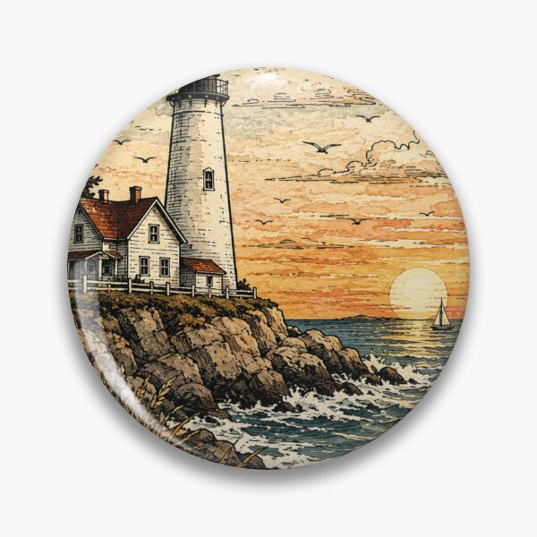 Item preview, Lighthouse Ocean Landscape designed and sold by Mountainman420.