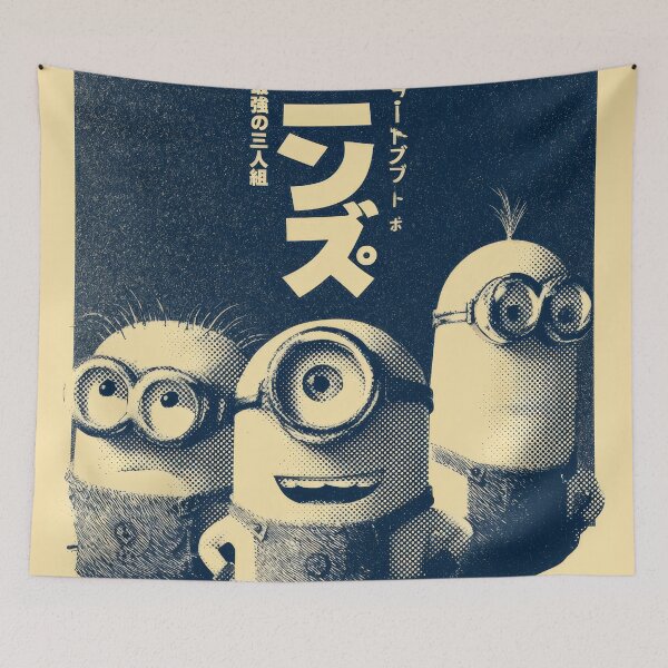 Item preview, Little Minions Vintage Duotone Poster  designed and sold by AnimeArsenalPrints.