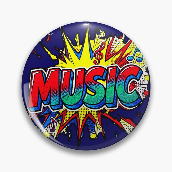 Item preview, Pop Art Music | Vibrant Musical Comic Design designed and sold by AstronautMerch.