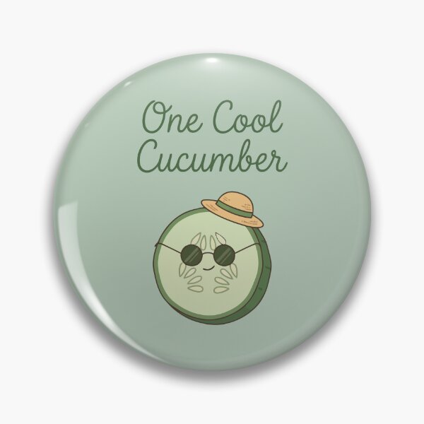 Item preview, One Cool Cucumber Sunglasses Straw Hat Funny Vegetable designed and sold by Amir Faysal.