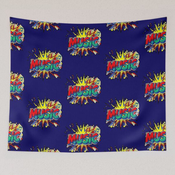 Item preview, Pop Art Music | Vibrant Musical Comic Design designed and sold by AstronautMerch.