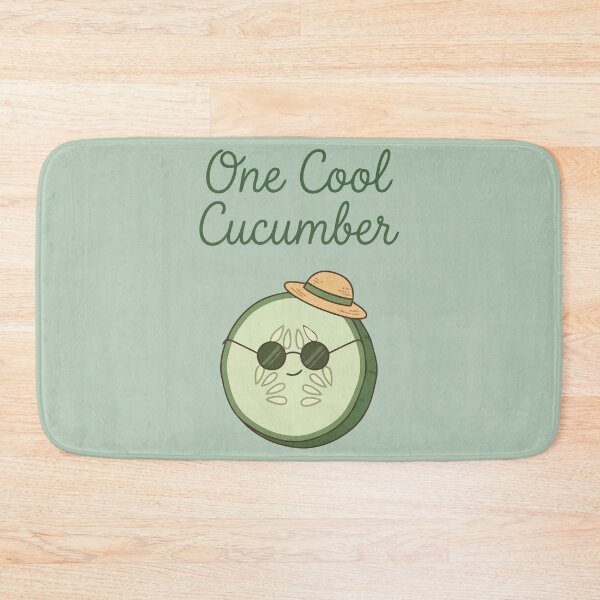 Item preview, One Cool Cucumber Sunglasses Straw Hat Funny Vegetable designed and sold by Amir Faysal.