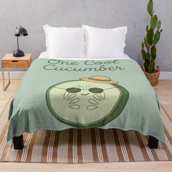 Item preview, One Cool Cucumber Sunglasses Straw Hat Funny Vegetable designed and sold by Amir Faysal.