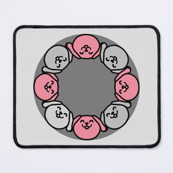 Item preview, Cute Pink Dog in Circle designed and sold by Imjustclicking.