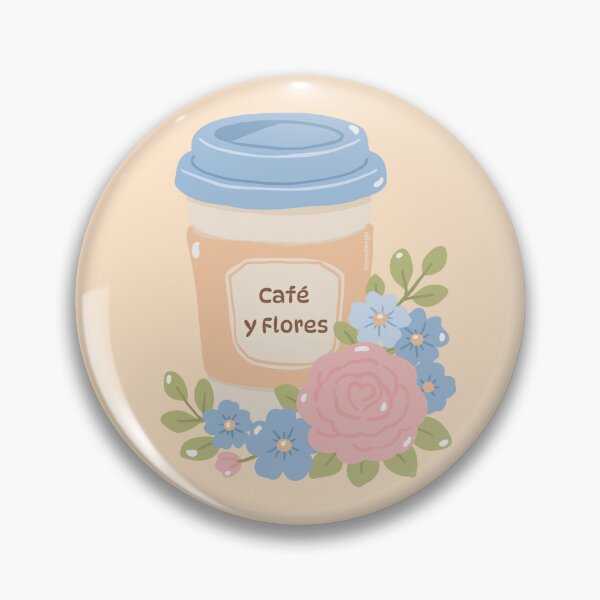 Item preview, Café y flores sticker designed and sold by DesignPMG.