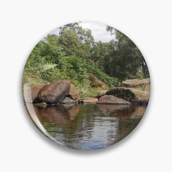 Item preview, Summer's Day Brontë Beck Haworth Moor Stream Photo Print designed and sold by OnHeathAndMoor.