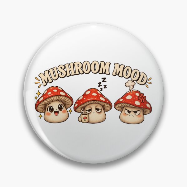 Item preview, mushroom mood happy tired grumpy designed and sold by my-trendy-shop.