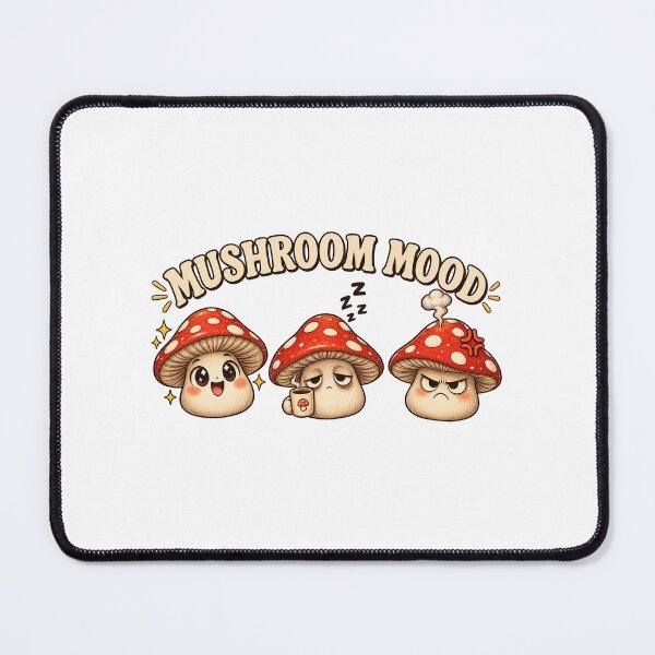 Item preview, mushroom mood happy tired grumpy designed and sold by my-trendy-shop.