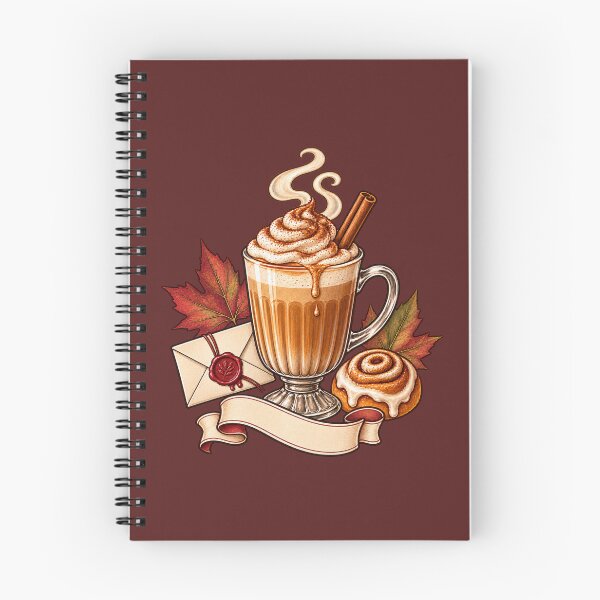 Item preview, Cozy Cinnamon Roll Latte Letter designed and sold by Sweet shop.