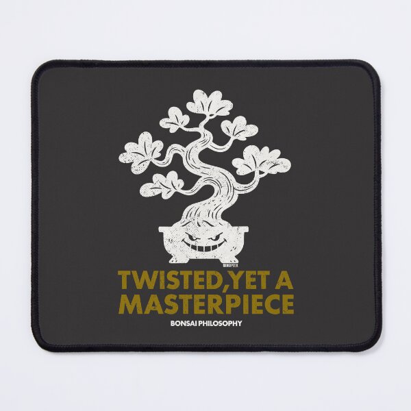 Item preview, Vintage Cartoon Bonsai Tree - Twisted Yet a Masterpiece (Dark Edition) designed and sold by IMAGIPEEK.