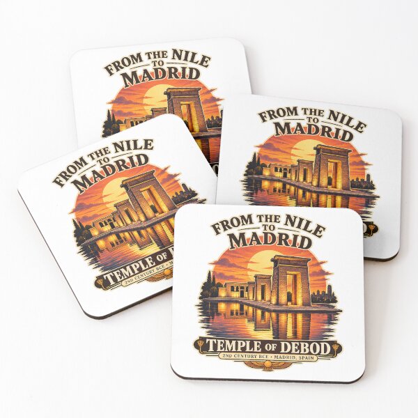Item preview, Temple of Debod – From the Nile to Madrid Vintage Travel Design  Redbubble designed and sold by Past in Threads.