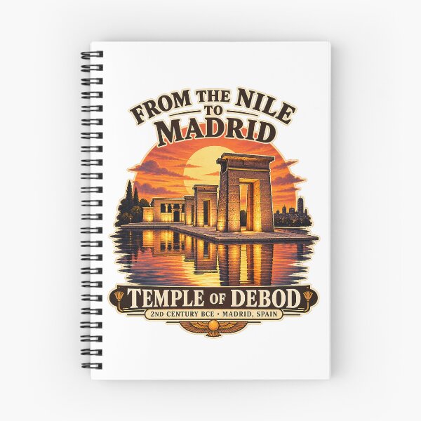 Item preview, Temple of Debod – From the Nile to Madrid Vintage Travel Design  Redbubble designed and sold by Past in Threads.