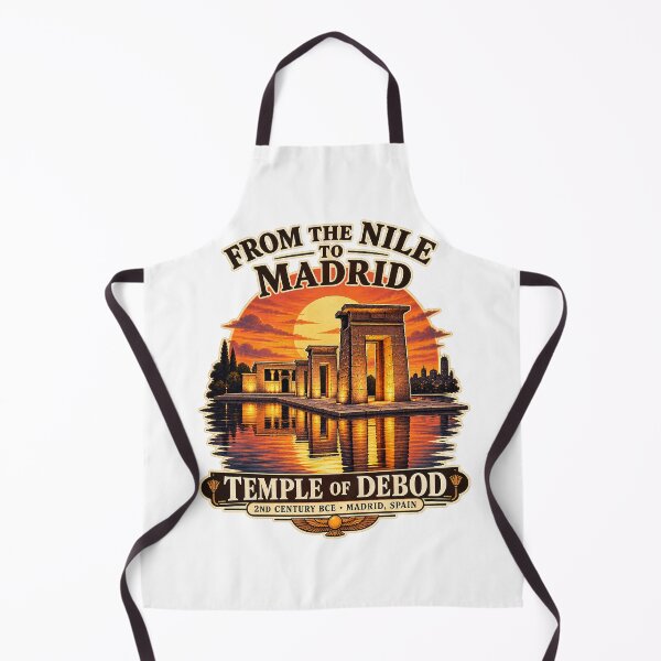 Item preview, Temple of Debod – From the Nile to Madrid Vintage Travel Design Redbubble designed and sold by Past in Threads.