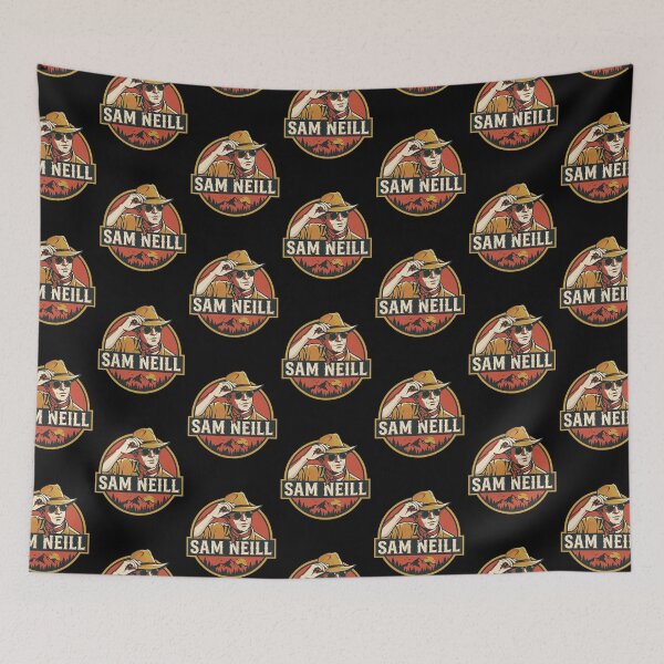 Item preview, Sam Neill Vintage Action Movie Portrait Retro Design designed and sold by Eddy048.