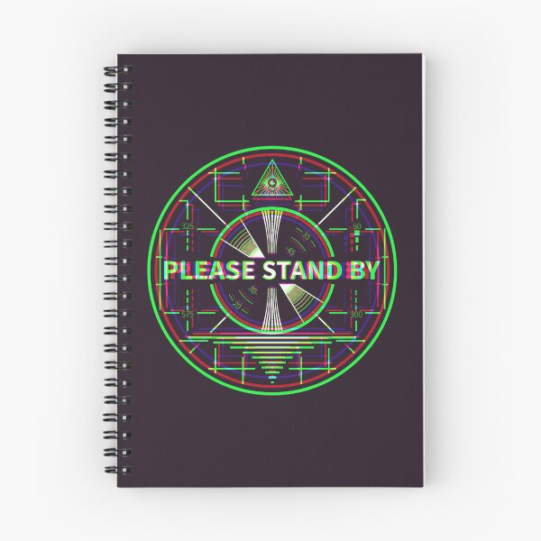 Item preview, Please Stand By Dark Synthwave Circle designed and sold by animinimal.