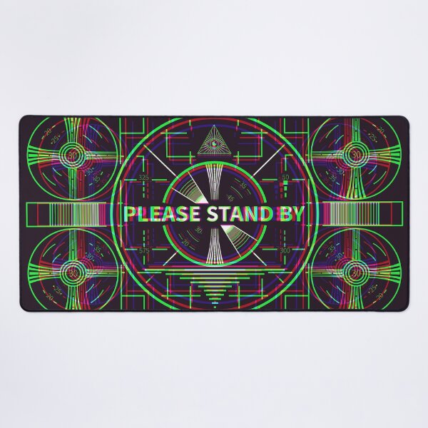 Item preview, Please Stand By Dark Synthwave Circle designed and sold by animinimal.