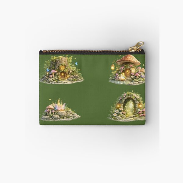 Item preview, Fairy Cottage Mushroom House Tree Stump Portal Woodland Aesthetic designed and sold by Rehnair.