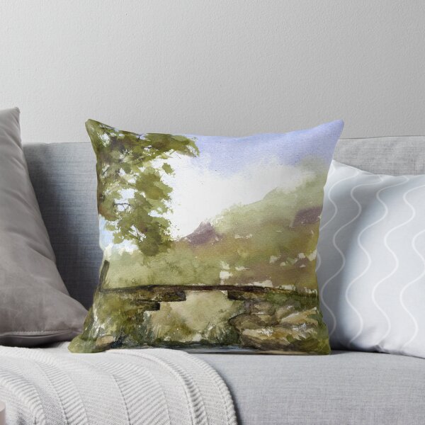Item preview, Brontë Bridge Haworth Moor Watercolor Painting designed and sold by OnHeathAndMoor.