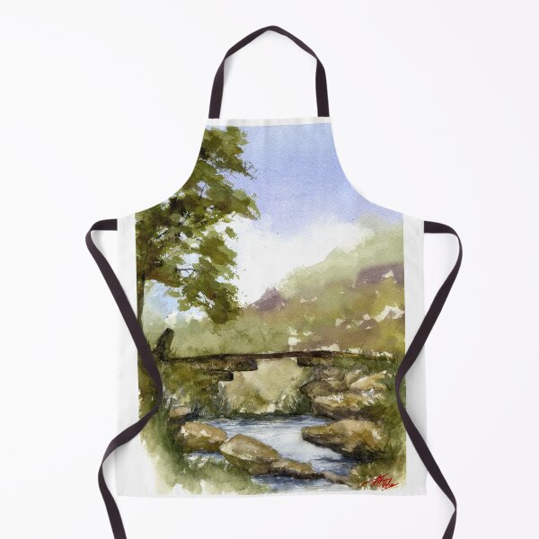 Item preview, Brontë Bridge Haworth Moor Watercolor Painting designed and sold by OnHeathAndMoor.
