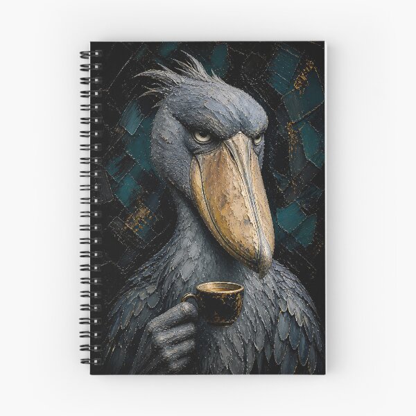Item preview, Dark Mood Espresso Cup Shoebill Art designed and sold by Vista Atelier.