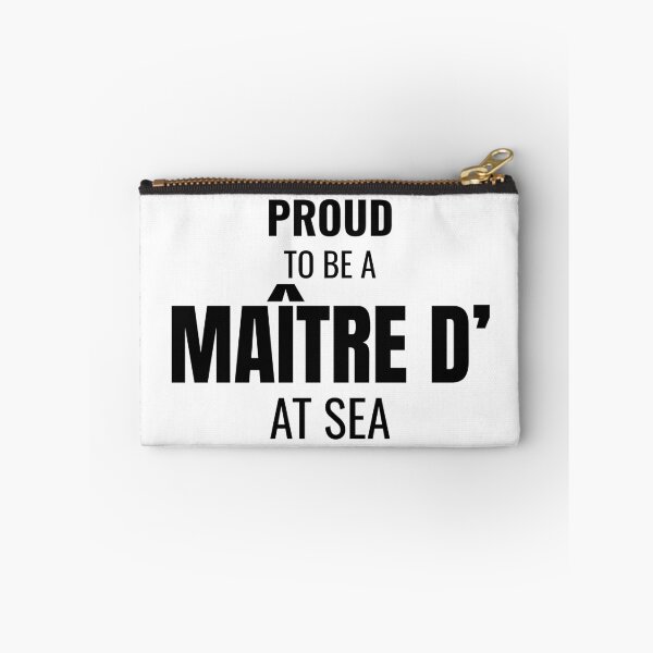 Item preview, Proud to be a Maître D' at Sea (Black) designed and sold by ShipCrewNation.