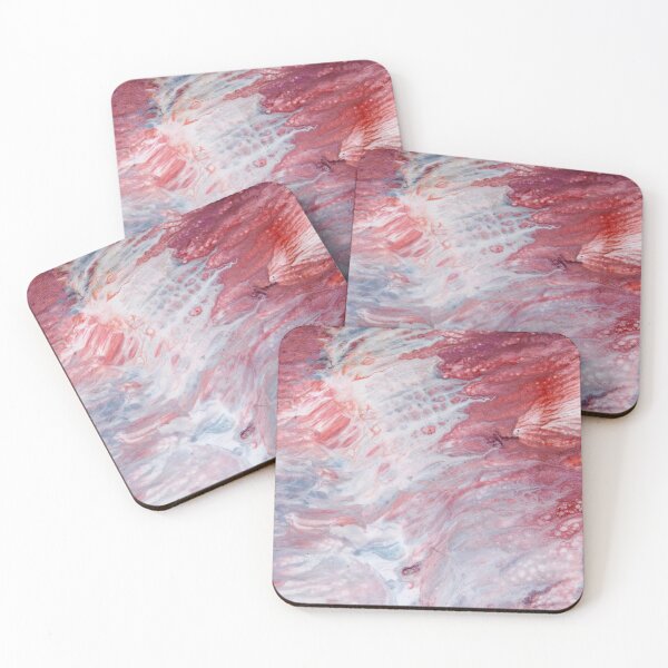 Item preview, Red, Gray, and White Abstract, Acrylic Painting by Noora Elkoussy designed and sold by Noora Elkoussy.