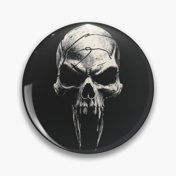 Item preview, Gothic Vampire Skull Long Fangs Ink Art designed and sold by ERODED SELF.
