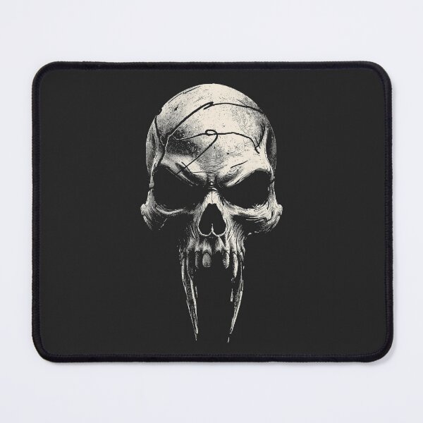 Item preview, Gothic Vampire Skull Long Fangs Ink Art designed and sold by ERODED SELF.