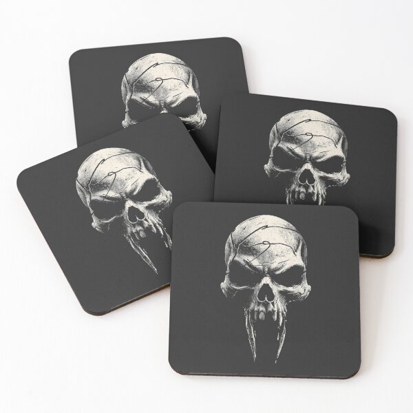 Item preview, Gothic Vampire Skull Long Fangs Ink Art designed and sold by ERODED SELF.