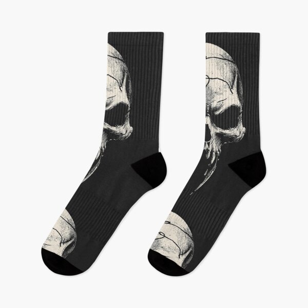 Item preview, Gothic Vampire Skull Long Fangs Ink Art designed and sold by ERODED SELF.