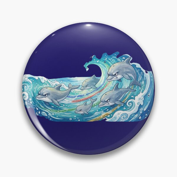 Item preview, Fierce Dolphin Swim Team Design  designed and sold by spinningvisions.