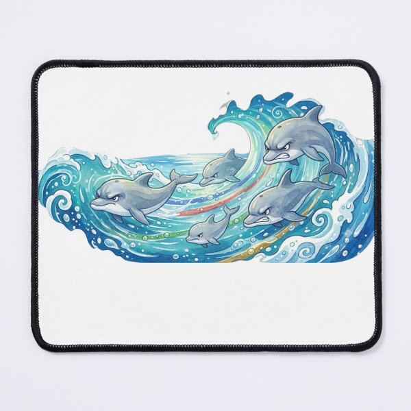 Item preview, Fierce Dolphin Swim Team Design designed and sold by spinningvisions.
