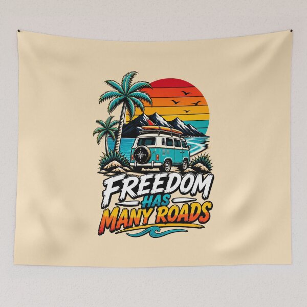 Item preview, Retro Camper Van Road Trip Surf Adventure Design designed and sold by OMdesign10.