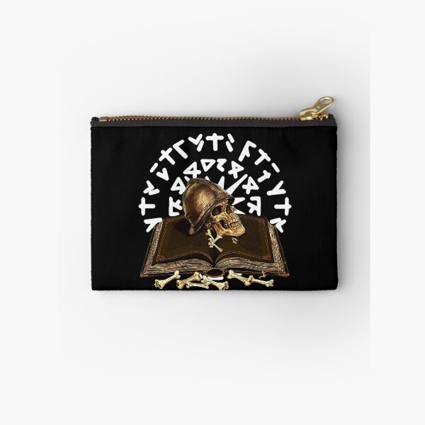 Item preview, Runes with book band and skull with helmet on the side designed and sold by Kirei-Lily.