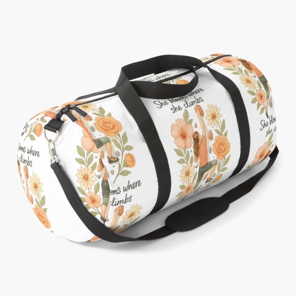 Item preview, She blooms where she climbs - Bouldering & Flowers designed and sold by Pineapple-Tree.