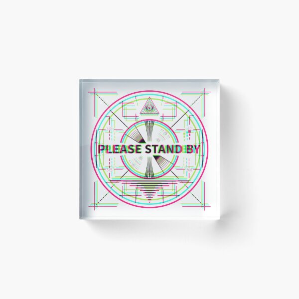 Item preview, Please Stand By Synthwave Circle designed and sold by animinimal.