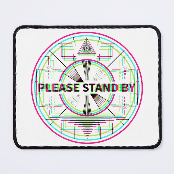 Item preview, Please Stand By Synthwave Circle designed and sold by animinimal.