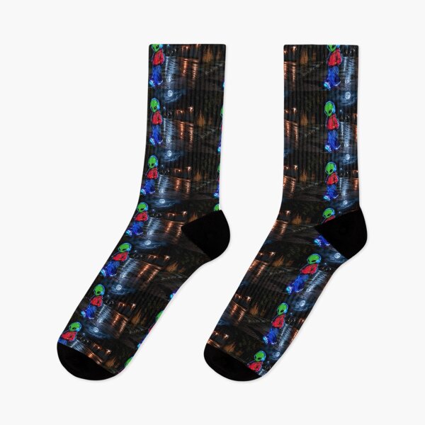 Item preview, Neon Alien Streetwear Night Walk designed and sold by DWolf04.