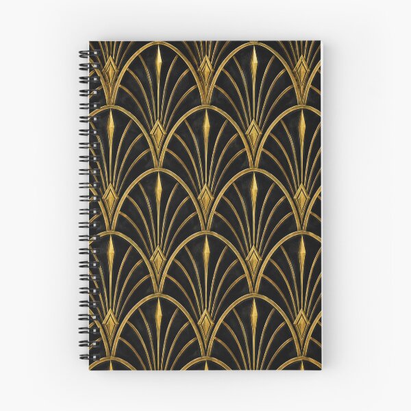 Item preview, Golden Art Deco Gatsby Pattern 1920s Vintage Luxury Geometric designed and sold by teemix.