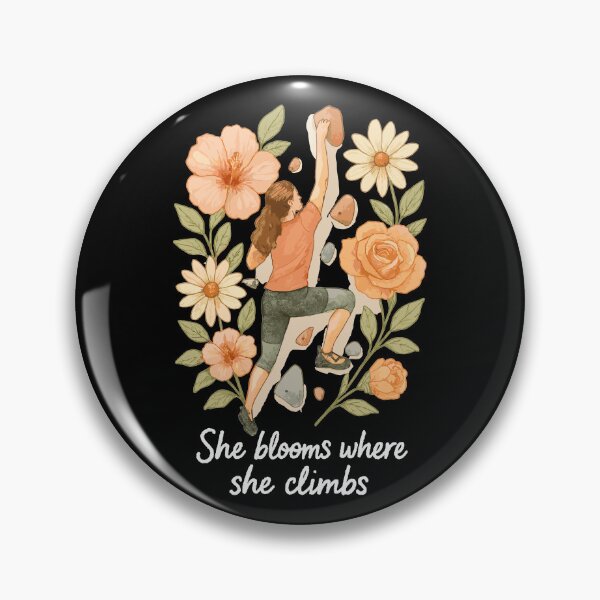 Artikelvorschau, She blooms where she climbs - Bouldern & Blumen entworfen und verkauft von Pineapple-Tree.