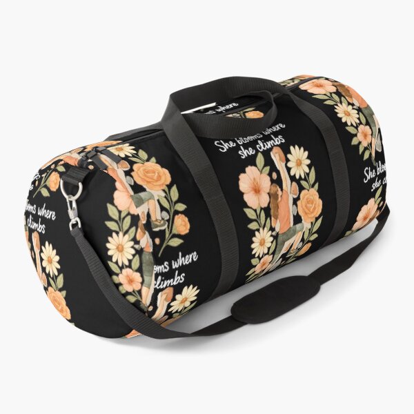Item preview, She blooms where she climbs - Bouldering & Flowers designed and sold by Pineapple-Tree.