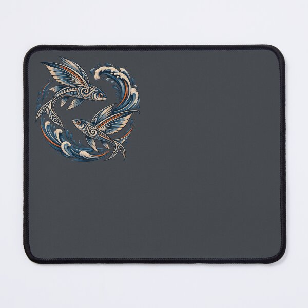 Item preview, Maori Flying Fish Duo – Circular Ocean Dance designed and sold by SilentPowerArt.