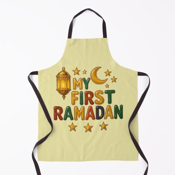 Item preview, My First Ramadan (V.5) – Golden Lantern and Crescent Moon Design designed and sold by D-Islamic.