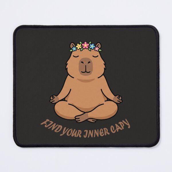 Item preview, Find Your Inner Capy Funny Capybara Yoga T-Shirt designed and sold by fowzi shokri.
