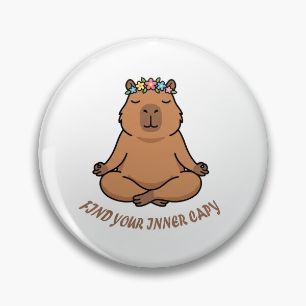 Item preview, Find Your Inner Capy Funny Capybara Yoga T-Shirt designed and sold by fowzi shokri.