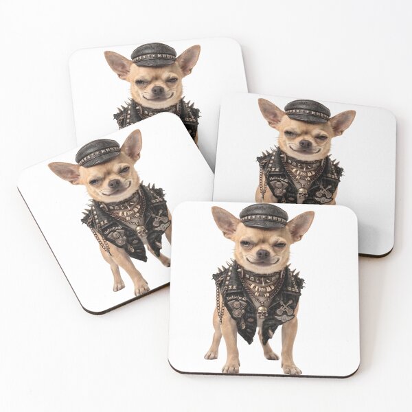 Item preview, Chihuahua Biker Rebel Dog designed and sold by Agnisherl.