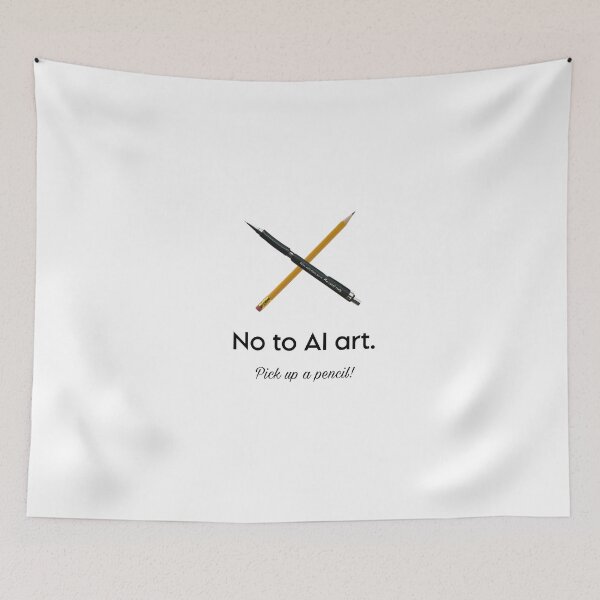 Item preview, No to AI art!  designed and sold by Lexi DesignZ .