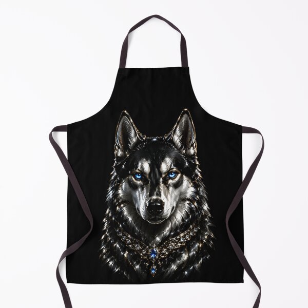 Item preview, Regal Siberian Husky – Black & Gold Dog Art designed and sold by TheLumina.