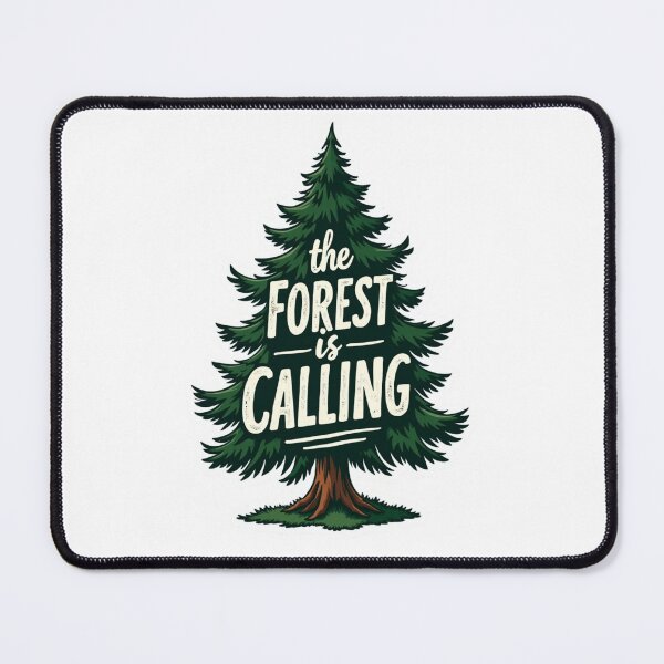 Item preview, Retro Adventure The Forest is Calling Quote on Pine Tree Icon designed and sold by GabeMountainArt.