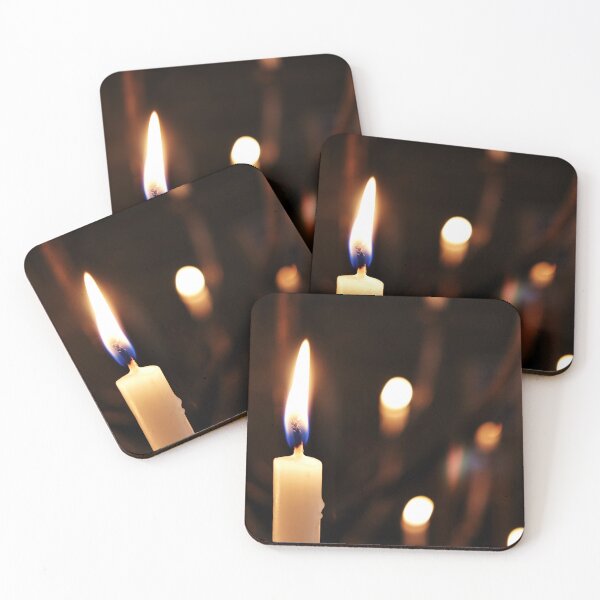 Item preview, Warm Glowing Candle Light Fine Art Photo Print designed and sold by OnHeathAndMoor.
